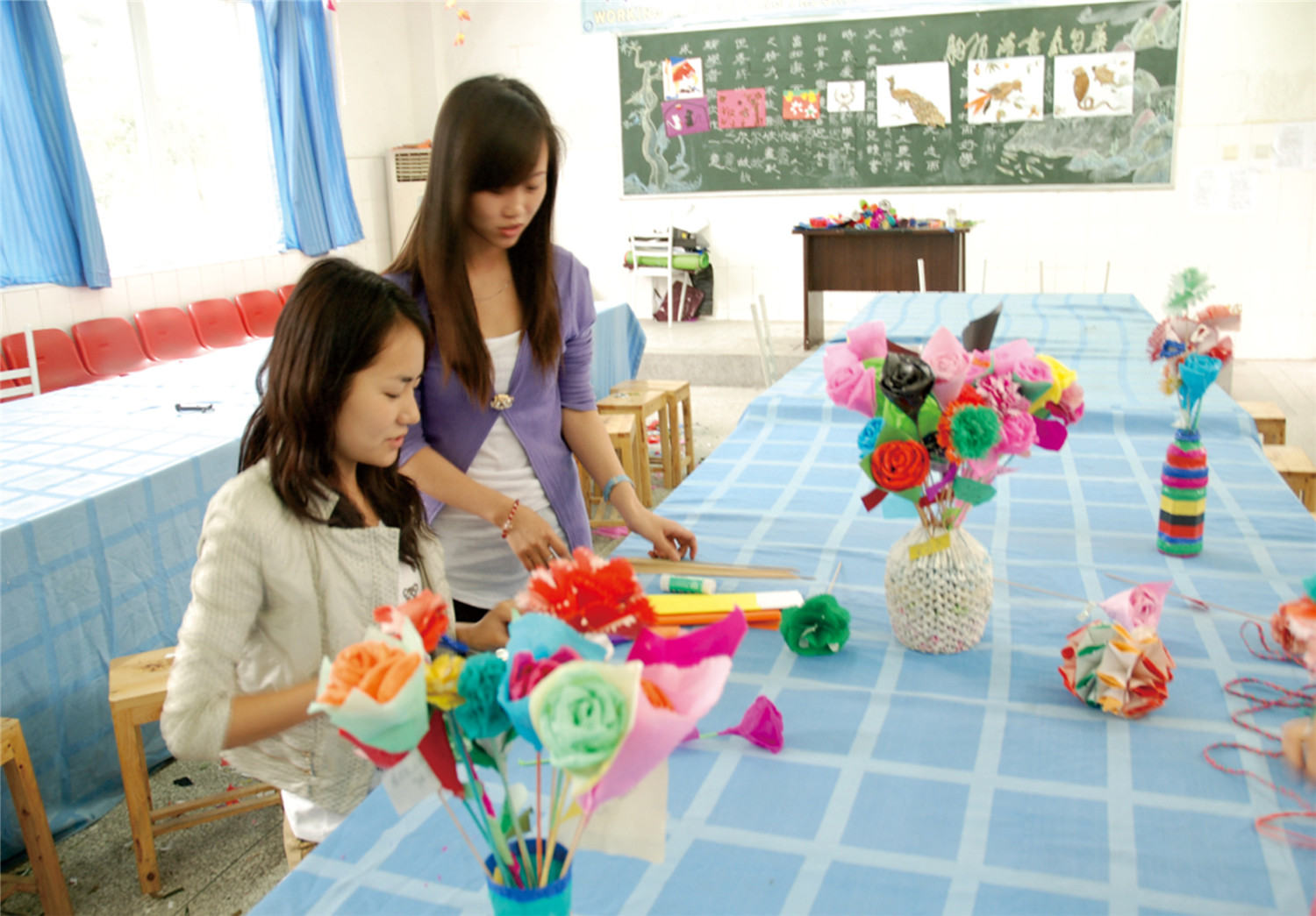 成都指南针学校,手工课
